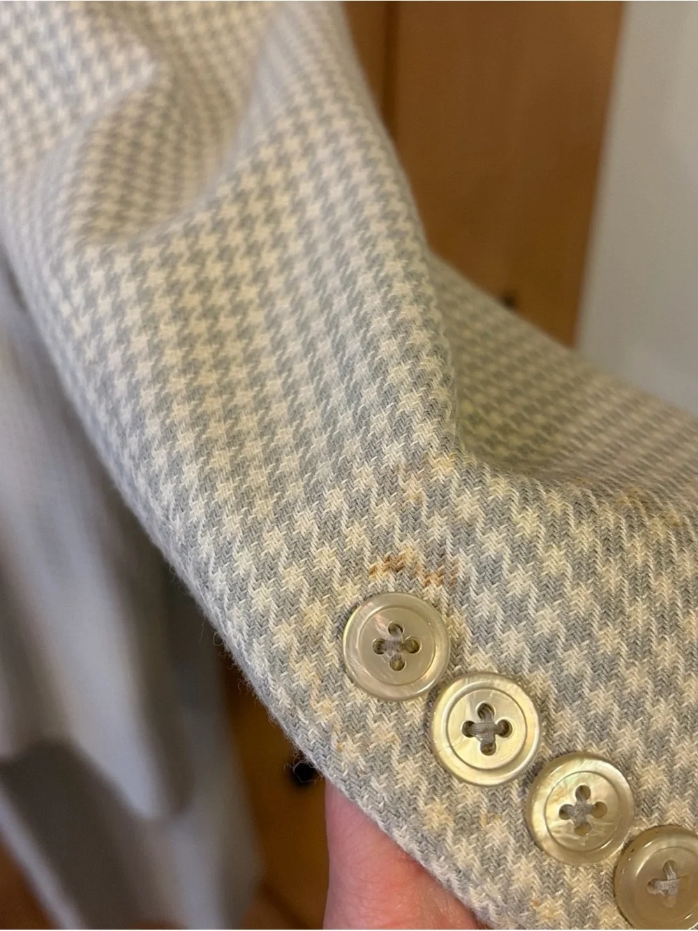Lauren Ralph Lauren 2PC Pant Suit Sz 16 Pants Blazer Houndstooth Wool Blend - Picture 10 of 16